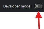 Developer mode toggle